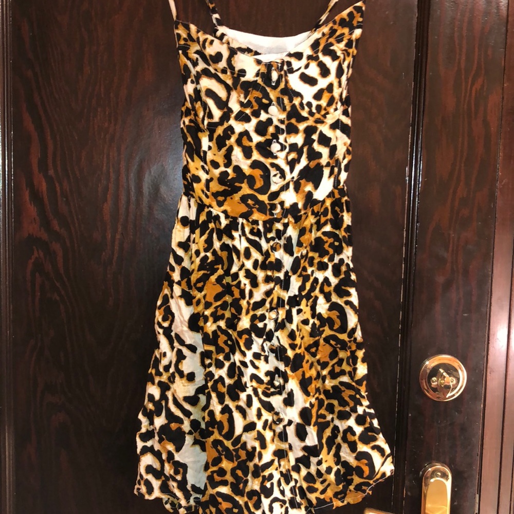 Topshop Leopard Print Coachella Sun Dress